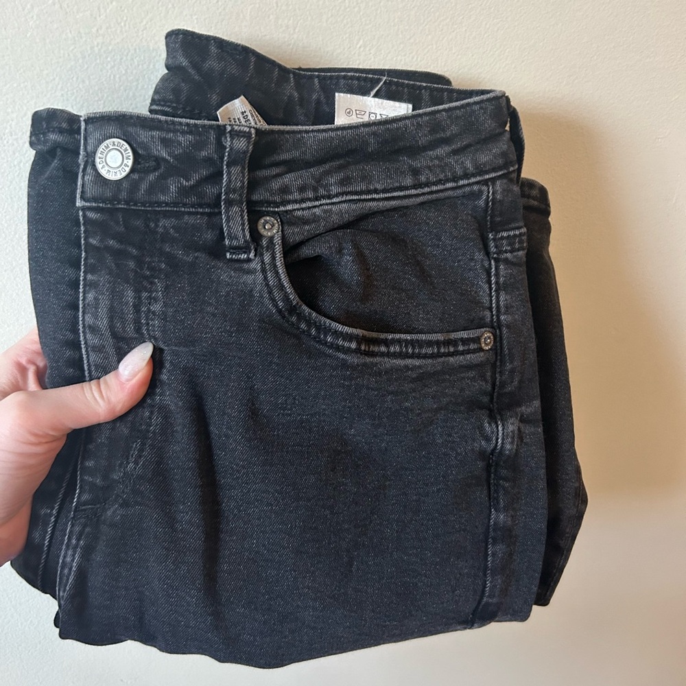 H&M Wide Leg Black Jeans